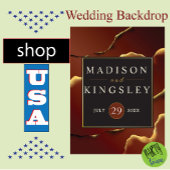 Bourgogne Goud 🌿 Elegante Inky Abstracte bruiloft Hangend Wandkleed