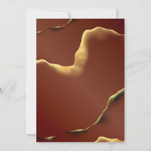 Bourgogne Goud 🌿 Elegante Inky Abstracte bruiloft Kaart (Achterkant)