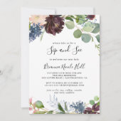 Bourgogne Goud Geometrisch Sip en See Kaart (Voorkant)