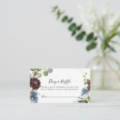 Bourgogne Goud Geometrische Luier Raffle Ticket Informatiekaartje (Staand voorkant)