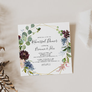 Bourgogne Goud Geometrische repetitie Diner Kaart