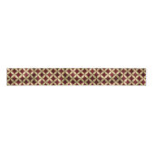 Bourgogne goud metallic peel patroon grosgrain lint (Voorkant)