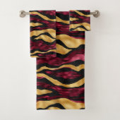 Bourgogne goud tegelpatroon bad handdoek (Insitu)