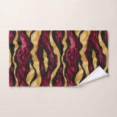 Bourgogne goud tegelpatroon bad handdoek (Handdoek)