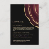 Bourgogne gouden agaat zwart informatiekaartje (Voorkant)