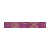 Bourgogne & gouden folie damask cosmetica potje la (Individueel)