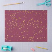 Bourgogne Gouden Glam Confetti Tissuepapier (Craft)
