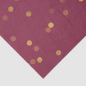 Bourgogne Gouden Glam Confetti Tissuepapier (Detail)