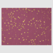 Bourgogne Gouden Glam Confetti Tissuepapier (Voorkant)