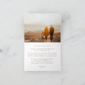 Bourgogne & Gouden Herfst Kalligrafie Bruiloft Bedankkaart (Binnen)