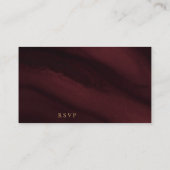 Bourgogne & Gouden Huwelijk QR Code RSVP Informatiekaartje (Achterkant)