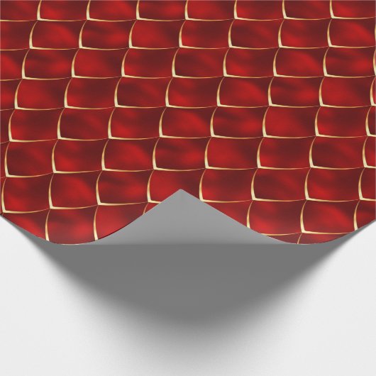 Bourgogne Gouden Parel Zeemeermin Dragon Schalen P Cadeaupapier (Hoek)