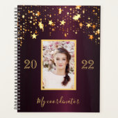 Bourgogne gouden sterren foto 2025 planner (Voorkant)