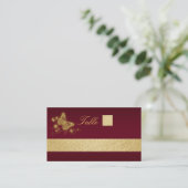 Bourgogne gouden vlinder plaatsing kaarten plaatskaartje (Staand voorkant)