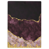 Bourgogne & Gouden Waterverf Marmeren Agaat Vergul Klembord (Achterkant)