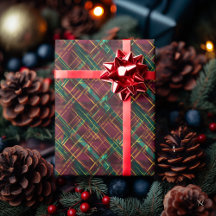 Bourgogne, groen en geel Abstract Plaid -