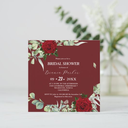 Bourgogne groen plein Vrijgezellenfeest Kaart (Staand voorkant)