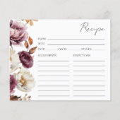 Bourgogne Herfst Bloemen Vrijgezellenfeest Recept  (Voorkant)