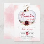 Bourgogne Herfst Een beetje pompoen Herfst Baby sh Kaart (Voorkant / Achterkant)