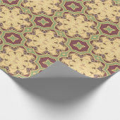 Bourgogne Ivoor Sage Green Business Logo Geometris Cadeaupapier (Hoek)