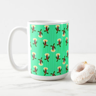 Bourgogne kaarsje met Xmas heilig Koffiemok