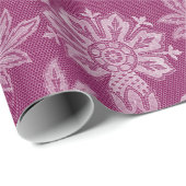 Bourgogne kant bloemen bruidsdouche cadeaupapier (Rol Hoek)