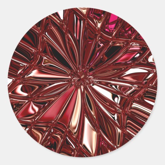 Bourgogne Kerst Vakantie Sticker (Voorkant)