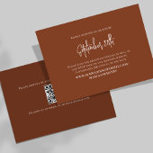 Bourgogne laat elegante RSVP QR-code achter Kaartje