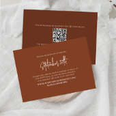 Bourgogne laat elegante RSVP QR-code achter Kaartje
