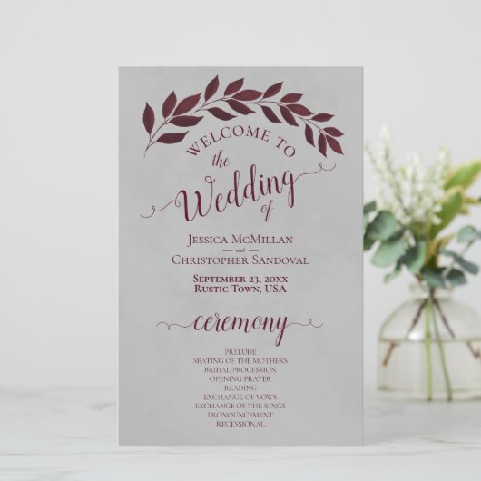 Bourgogne laat het grijze programma voor weddensch (Staand voorkant)