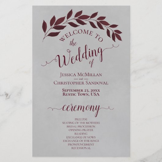 Bourgogne laat het grijze programma voor weddensch (Voorkant)