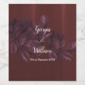 Bourgogne laat  wijn & mousserende wijn label wijn etiket (Enkel label)