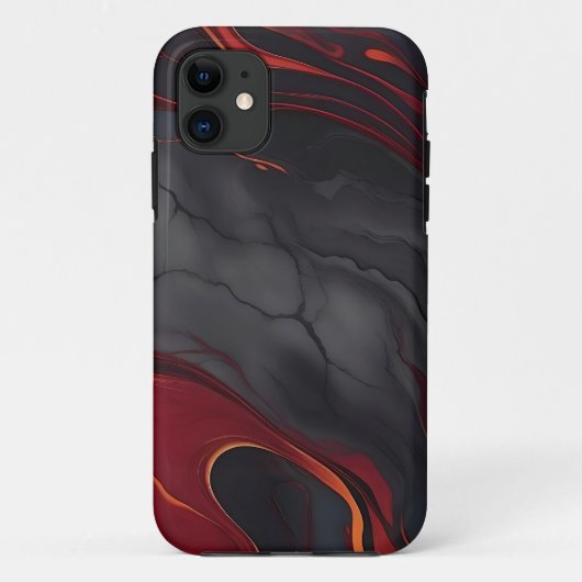 Bourgogne-lavamarmer Case-Mate iPhone Case (Achterkant)