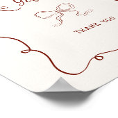 Bourgogne Lijst Lint Vrijgezellenfeest Kaarten Ges Poster (Hoek)