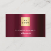 Bourgogne logo foto Qr code social media Visitekaartje (Voorkant)