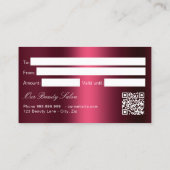 Bourgogne logo qr code cadeaubon kaart visitekaartje (Achterkant)