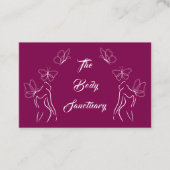 Bourgogne Logo Vrouwen Lichaamsverzorging Visitekaartje (Voorkant)