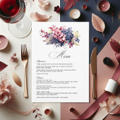 Bourgogne, Marine & Blush Wijnproeverij Bloemen Tr Menu