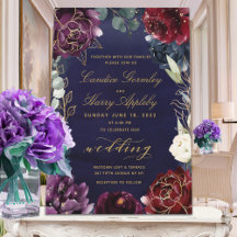Bourgogne marine Gold Garden Wedding