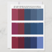 Bourgogne Marine & Jewel Tone Bruiloft Kleurenpale (Voorkant)