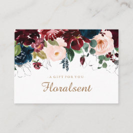 Bourgogne, marineserie en roze Floral Gift Certifi Kortingskaartje
