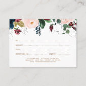 Bourgogne, marineserie en roze Floral Gift Certifi Kortingskaartje (Achterkant)