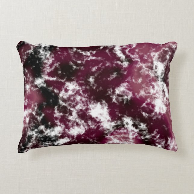 Bourgogne Marmer Abstract Accent Kussen (Voorkant)