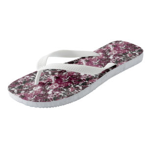 Bourgogne Marmer Abstract Teenslippers