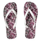 Bourgogne Marmer Abstract Teenslippers (Voetbed)