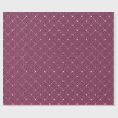 Bourgogne Maroon Delicate Kant Wit Elegant Cadeaupapier (Vlak)
