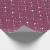 Bourgogne Maroon Delicate Kant Wit Elegant Cadeaupapier (Hoek)