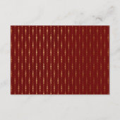 Bourgogne Maroon Gold Floral Vip Weddenschap Informatiekaartje (Achterkant)