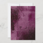 Bourgogne Maroon Make-up Wit Glitter 16e bruids Kaart (Achterkant)