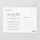 Bourgogne Maroon Zilveren Bloemen Herfst Save the  Briefkaart (Achterkant)